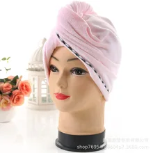 Шапочка для душа из сверхтонкого волокна, сухая шапочка для волос, шапочка для душа для взрослых в форме штанги, густое впитывающее полотенце для сушки волос, быстросохнущее Custo с закрытым носком