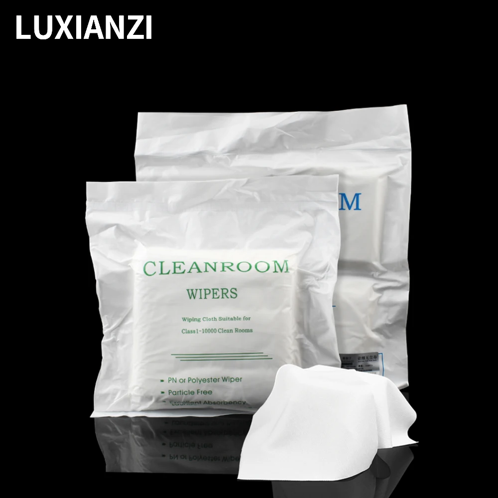 40~400Pcs 4" 6" 9" 12" Cleanroom Wipers Dustless Cloth Anti-static Fine Fiber 