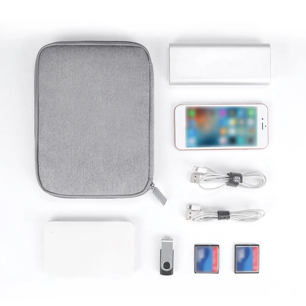 Digital Storage Bag Data Cable Storage Bag Headphone Storage Bag Large Internal Capacity Data Cable Organizing Bag