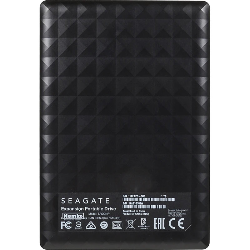Жесткий диск Seagate Original USB 3.0 1Tb STEA1000400 Expansion Portable (5400 об/мин) 2.5&quot черный|Внешние