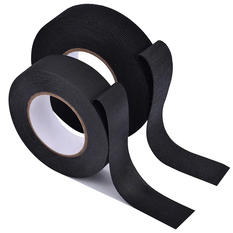 15M Heat-resistant Retardant Adhesive Tape Cloth Fabric Tape For Automotive  Cable Tape Harness Wiring Loom Electrical Heat Tape