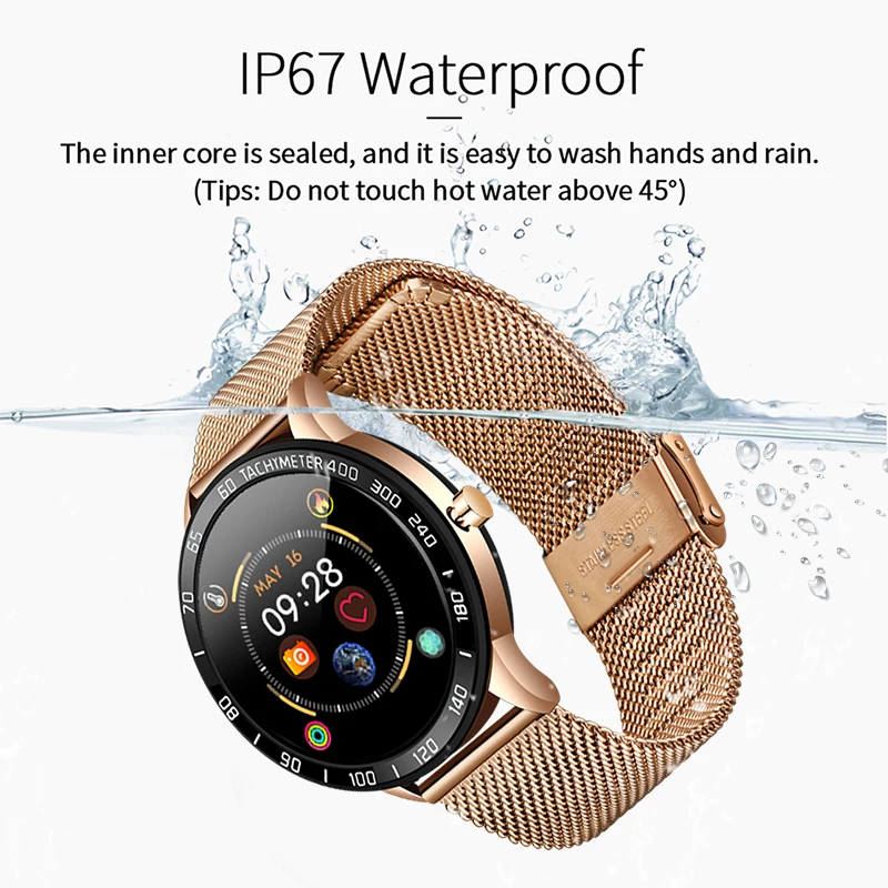 LIGE 2019 neue Smart Uhr Männer OLED Farbe Bildschirm Smartwatch frauen Mode Fitness Tracker Herzfrequenz blutdruck monitor + box