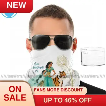 Tiger Mouth Face Mask Aladdin Jasmine Facial Mask Pretty with 2 Filters for Adult Fashion Mask little prince mouth face mask le petit prince facial mask with 2 filters beautiful adult polyester mask