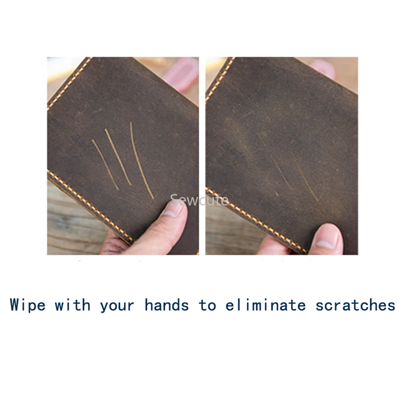 Coffee Brown Cowhide Leather Square 6