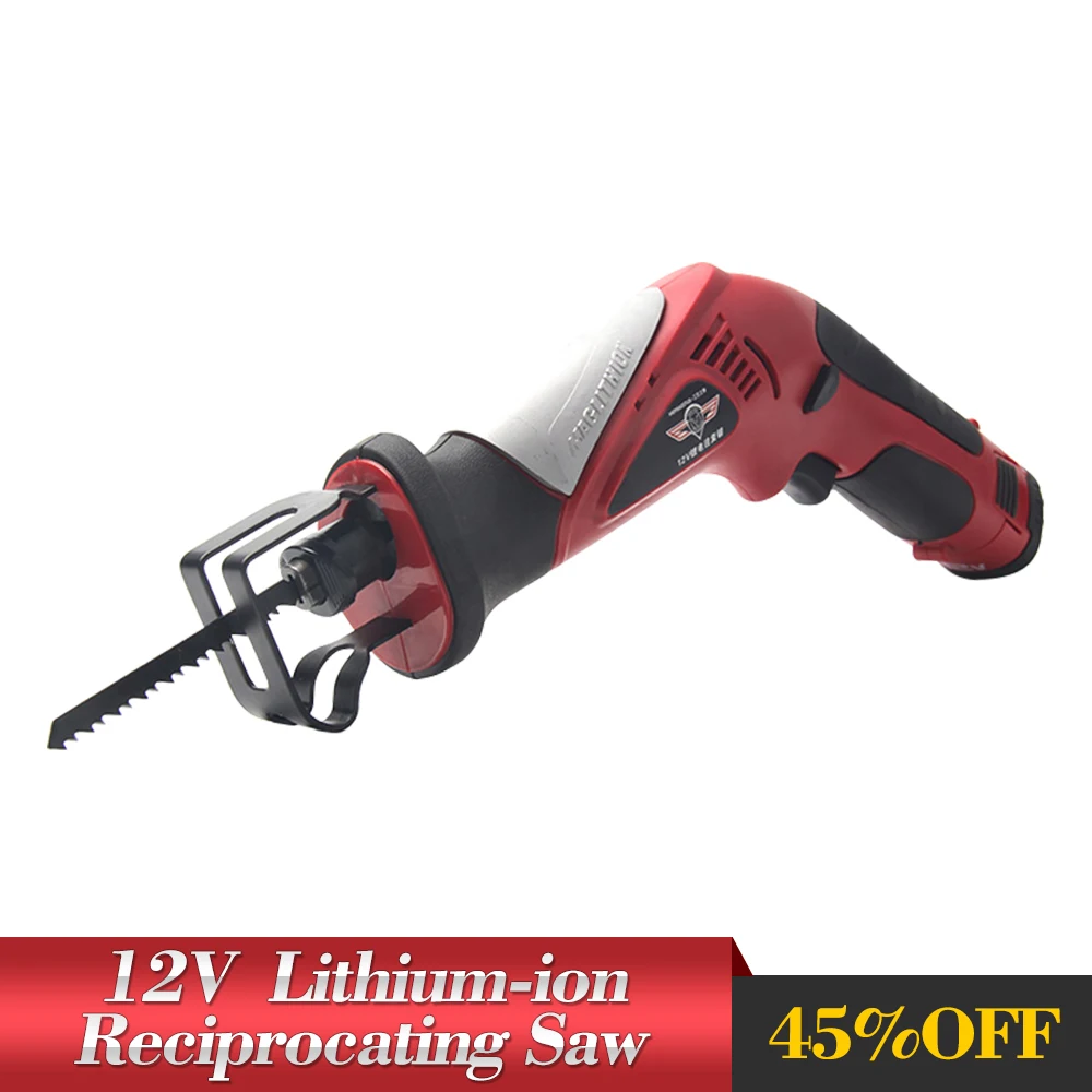 Prix Scie alternative au Lithium 2000mAh 12V scie sabre sans fil scie sauteuse électrique Portable avec vitesse réglable pour la coupe du bois et du métal