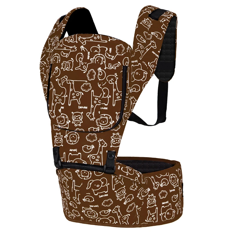 Cartoon Ergonomic Baby Carrier Backpack Infant Hipseat Waist Stool Front Facing Kangaroo Baby Wrap Sling for Travel 3-30 Months