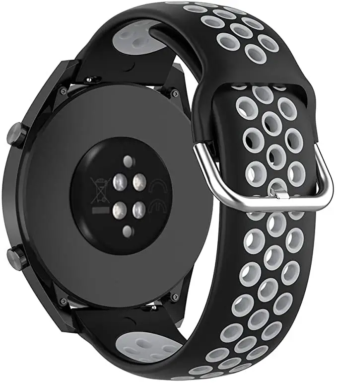 Silicone Smart Watch Strap - Adjustable 20/22mm Band for Enhanced Comfort and Style