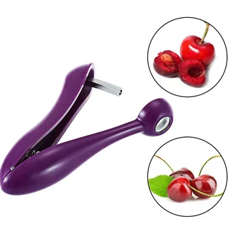 

Cherry Pitter Cherries Clips Seed Remover Purple Plastic Cherry Kernels Kitchen Fuits & Vegetables Tools Cutter
