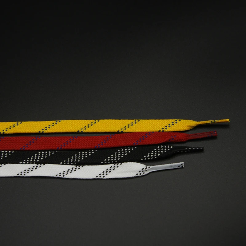 Skate Laces 96in 108in 120in Dual Layer Braid Extra Reinforced Tips Waxed Tip Design Suit For Ice Hockey Skate Hockey Shoe Lace
