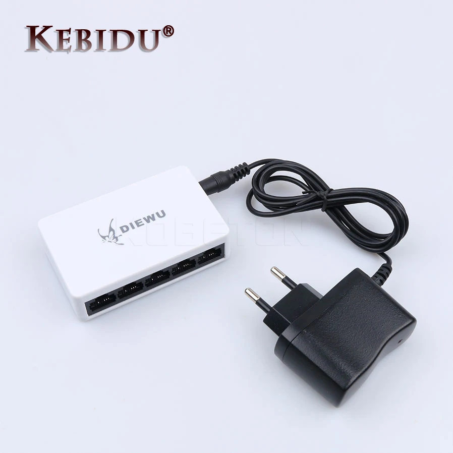 PC Switcher-Hub Network-Switch Webcam Desktop Fast-Ethernet RJ45 Us/eu-Adapter 5-Ports