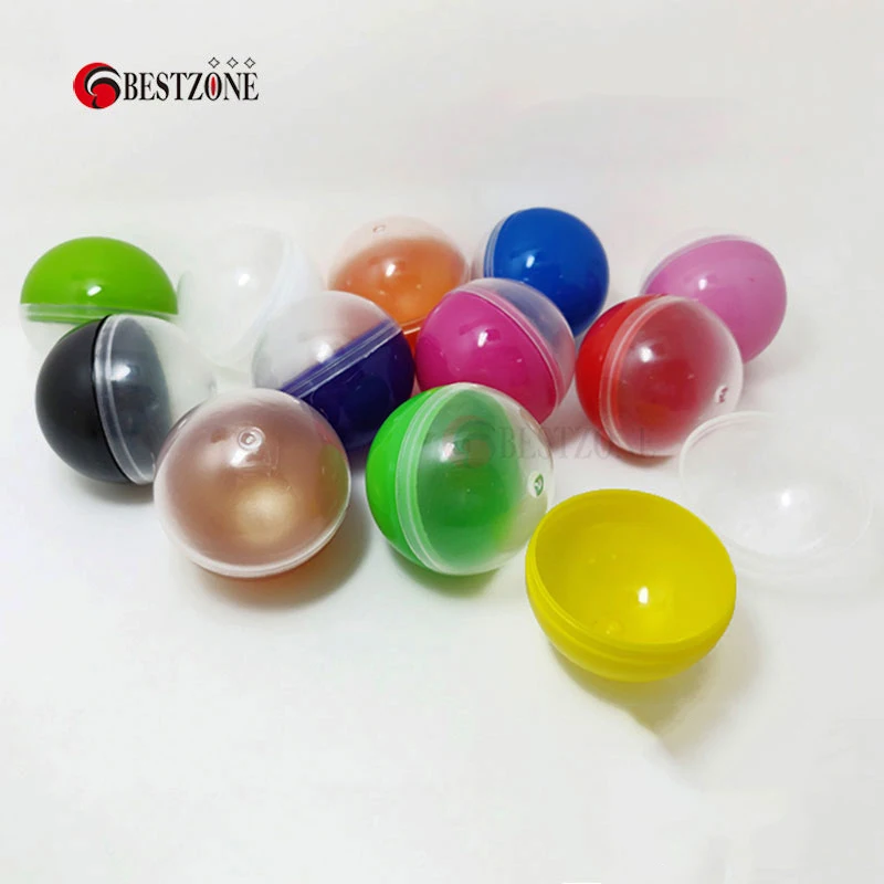 100Pcs 75MM About 3Inch 2.95‘ Plastic Surprise Ball Empty Capsules Container For Toy Draw A Lottery Raffle Gift Capsule Station 4