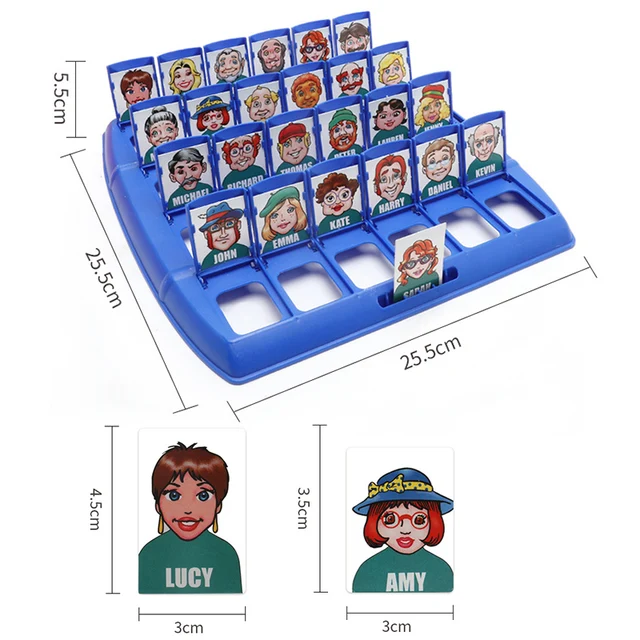 Family Guessing Games Who Is It Classic Board Game Toys Memory Training Parent Express Emotion Party Indoor Game Educational Toy 5