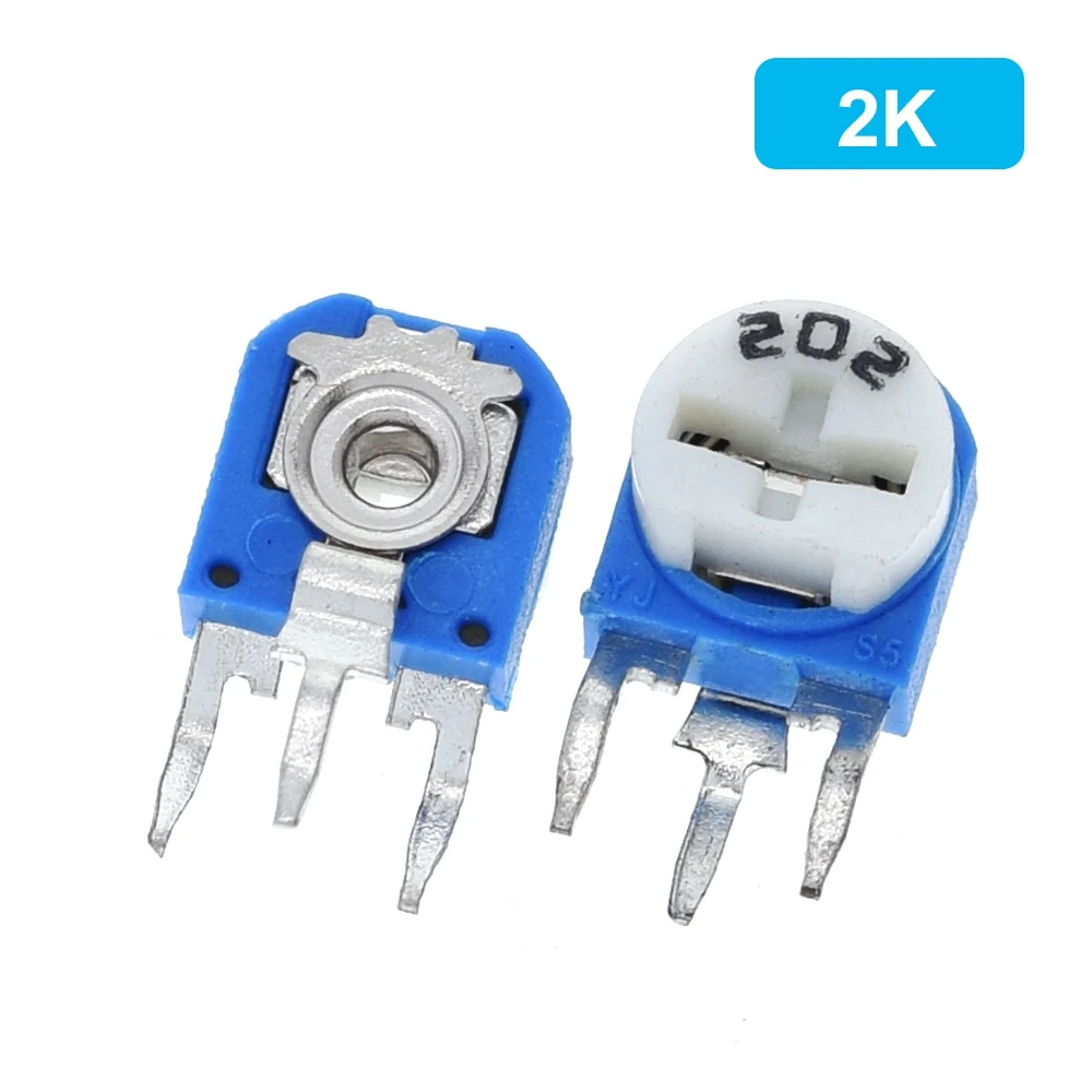 1pc Rm063 Rm-063 100 200 500 1k 2k 5k 10k 20k 50k 100k 200k 500k 1m Ohm Trimpot Trimmer Potentiometer Variable Resistor