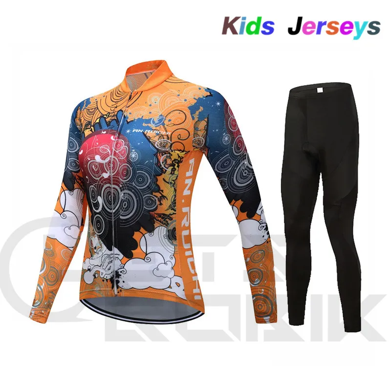 Весна/Осень, комплект из Джерси с длинным рукавом для велоспорта, одежда для гонок, одежда для велоспорта, Ropa Ciclismo, комплект для девочек - Цвет: 2