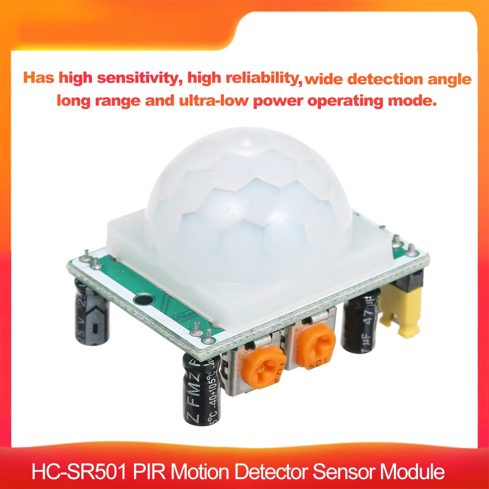 1 шт. HC-SR501 Отрегулируйте инфракрасный ИК пироэлектрический инфракрасный PIR модуль датчик движения Детектор Модуль для Arduinp