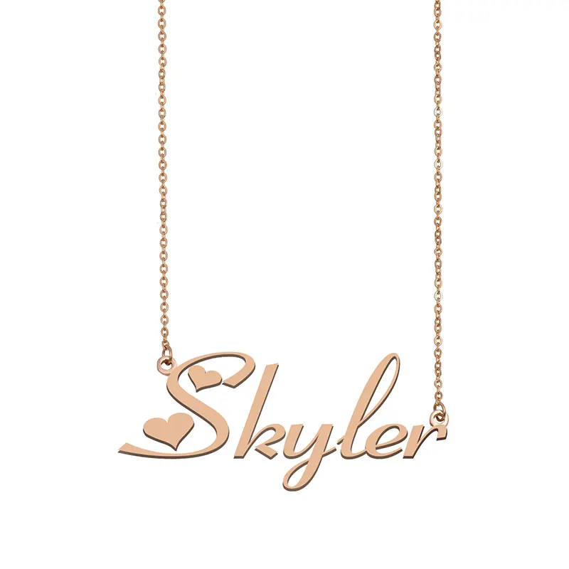 Skyler Nameplate Custom Name Necklace 