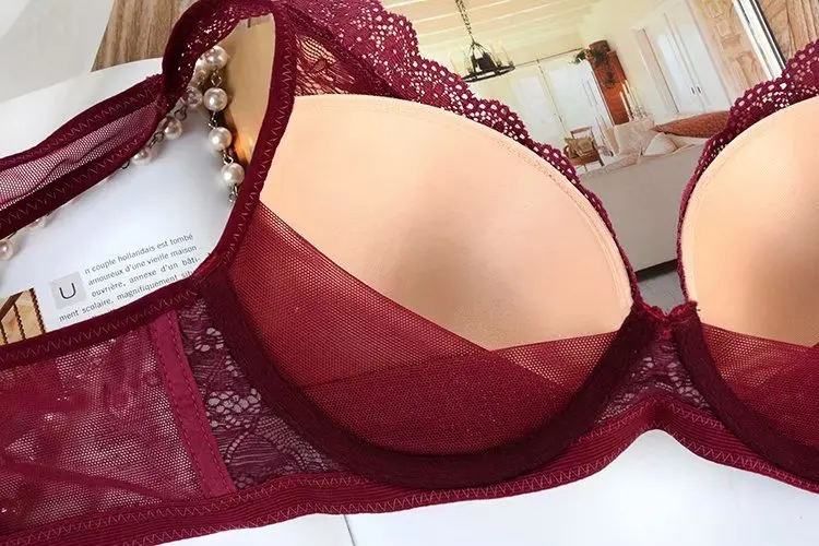 Lace Bralette Sexy Plus Size Bra Women Underwear Full Cup push up bra Large Size Bras For Women 75-90 A B C