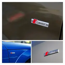 2 шт. Sline Логотип значок 3D металлический сплав A4L/Q5/A5 автомобильные аксессуары наклейка эмблема наклейка для спортивного автомобиля внешний