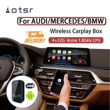 Autoradio Carplay sans fil, Android 9.0, 4 go/32 go, mirrorlink, AI Box, pour Apple, Android, pour BMW, AUDI, MERCEDES