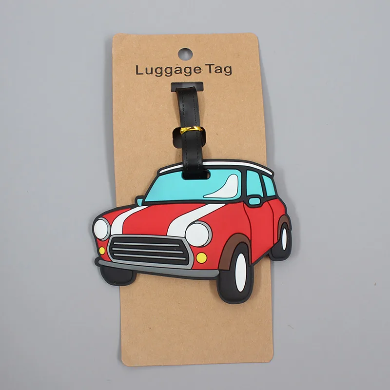 Creative Plane & Car Luggage Travel Accessories Tag Silica Gel Suitcase ID Addres Holder Baggage Boarding Tag Portable Label 5