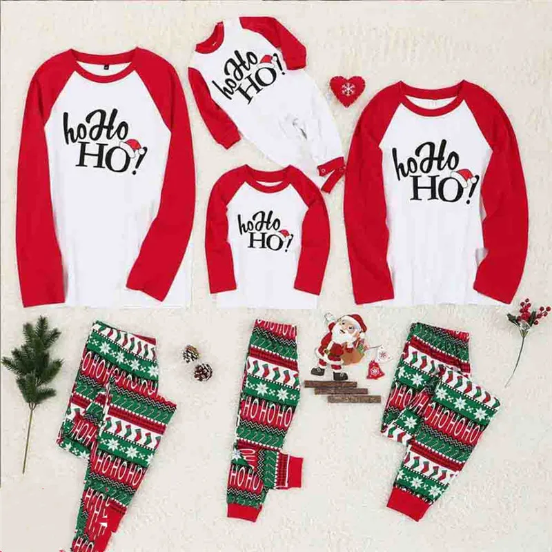 

Christmas Family Matching Pyjamas Set New Printed Kids Adults Sleepwear Fashion Long Sleeves Loose Casual Xmas Night Costume Set