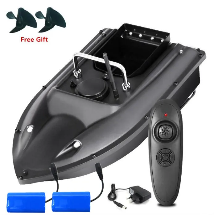 EU Plug 2 battery Новая высокоскоростная умная рыбацкая лодка RC C18 500M с двойным ночным светом с фиксированной скоростью, автоматическая подача, радиоуправляемая лодка корабль с беспроводным управлением - Цвет: EU Plug 2 battery