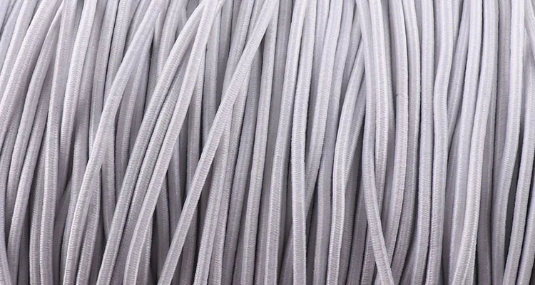 1,0/2,0 мм черная/белая высококачественная круглая эластичная повязка круглая эластичная веревка эластичные резинки для DIY швейных аксессуаров