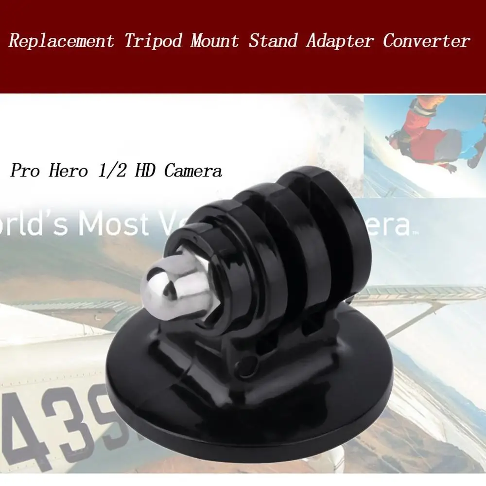 Universal Replacement Tripod Connector Mount Adapter Converter Stand For GoPro Camcorder Common Cameras Black | Электроника