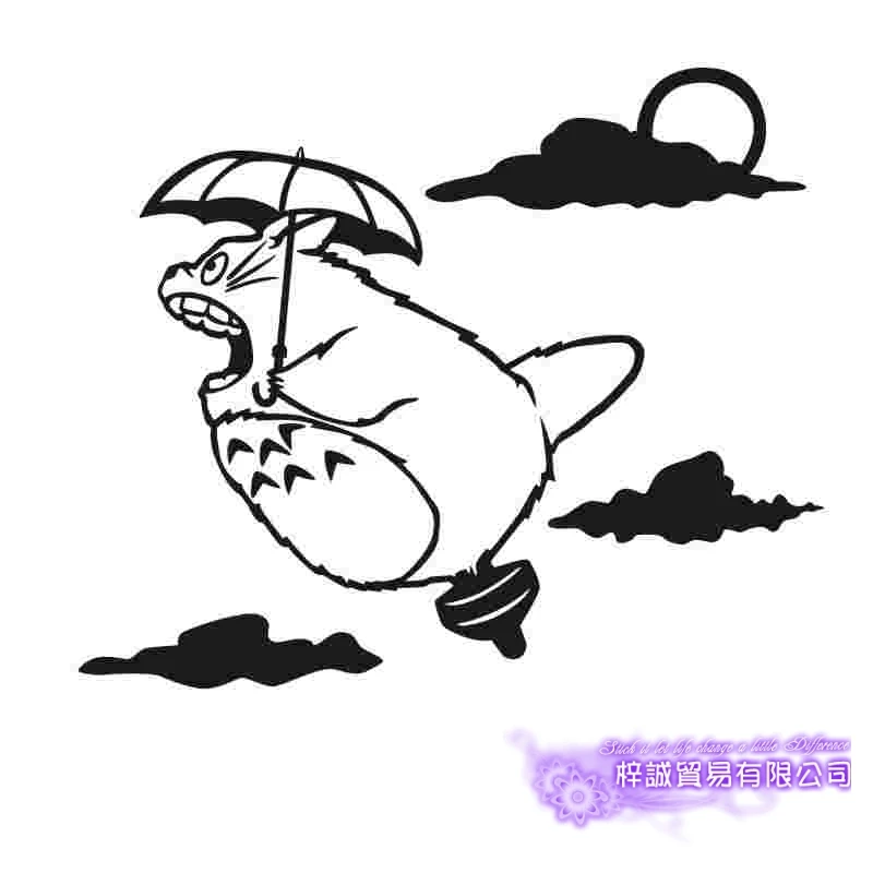Pegatina Totoro Sticker Anime Cartoon Car Decal Sticker Vinyl Wall Stickers Decor Home Decoration