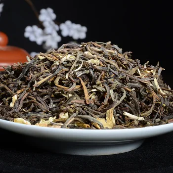 

China Yunnan Raw Pu'er Tea Jasmine Tea Premium Cooked Tea Cake Lost Weight Green Food