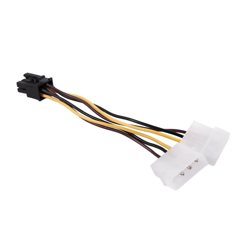 Двойной 4-контактный Molex IDE для 6 Pin PCI-E графическая карта разъем питания Кабельный