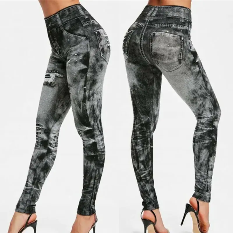 Goocheer/женские джинсовые Облегающие лосины, брюки с высокой талией, узкие Стрейчевые джинсы, узкие брюки-карандаш, женские с высокой талией, легкие джинсы