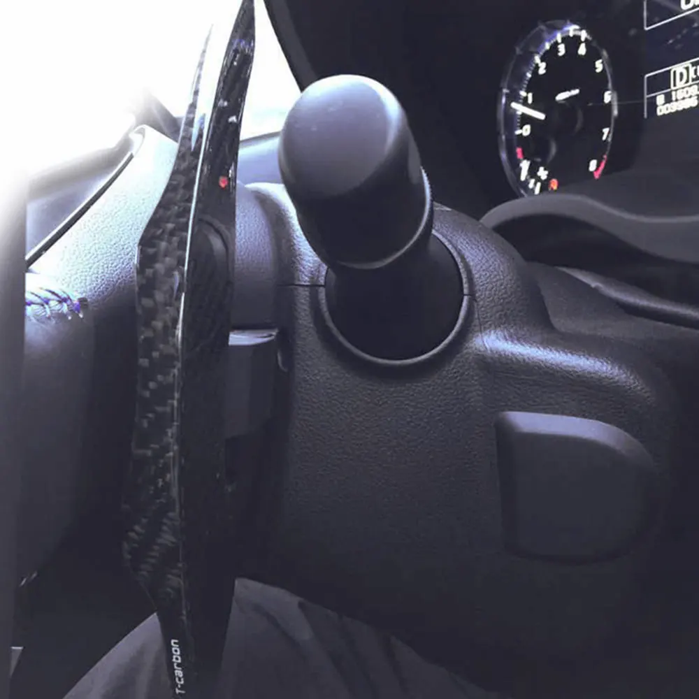 Для Subaru XV BRZ Toyota GT86 FR-S переключатель рулевого колеса расширение Настоящее углеродное волокно автомобиля сдвиг накладка весло DSG