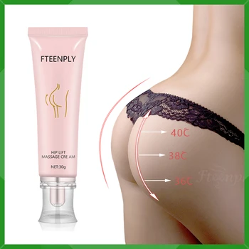 

FTEENPLY Hip Lift Massage Cream Natural Shea Butter Extraction Effective Anti-wrinkle Firming Buttock Butt Enlargement BodyCream