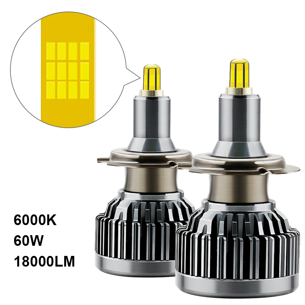 

Светодиодный Автомобильные фары H7 H11 9006 универсальные 6000K 60W 18000LM Автомобильные фары автомобильные аксессуары 10-32 в