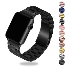 Сопутствующий браслет, ремешок для apple watch 4 5 apple watch, ремешок 42 мм, 38 мм, Версия 44 мм 40 мм наручных часов iwatch серии 5/4/3/2/1 браслет для наручных часов из нержавеющей стали