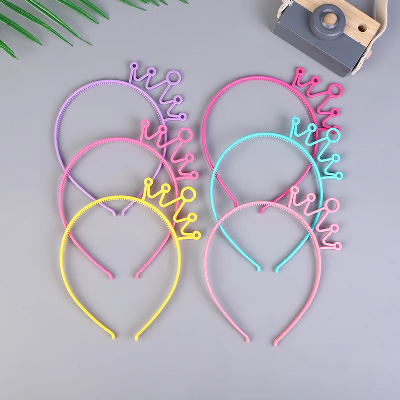 6pcs Hot selling jewelry cute plastic children's headband Christmas headband crown width 0.6cm ABS material 12pcs rectangle cardboard jewelry set boxes for bracelets necklace christmas gifts packaging display box 21x4x2cm 6 colors