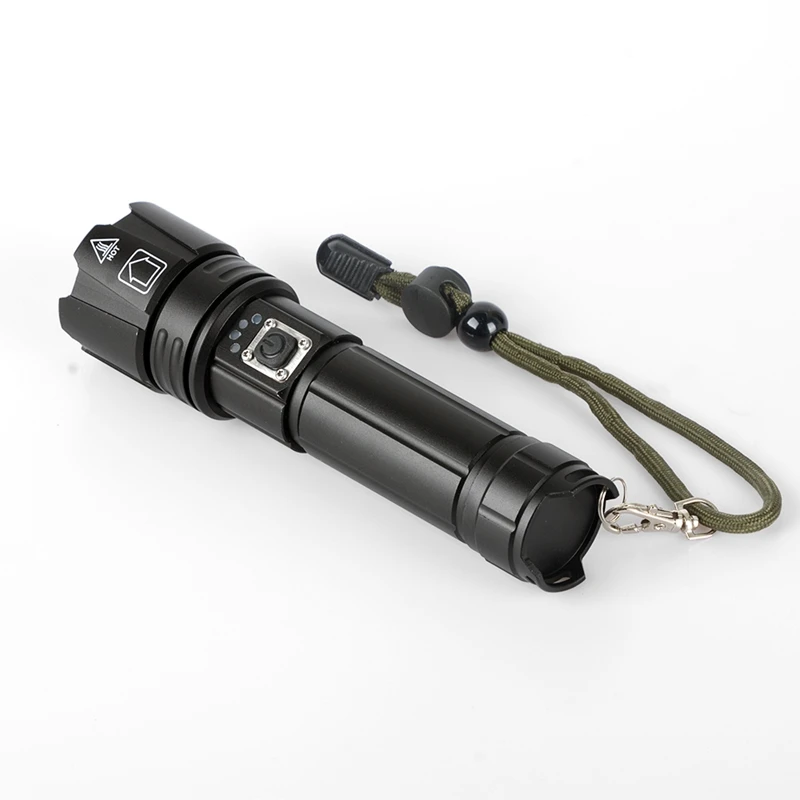 P70 Lamp Beads Waterproof IPX4 Led Flashlight Torch Usb Rechargeable Zoom Led Torch for Outdoor Riding