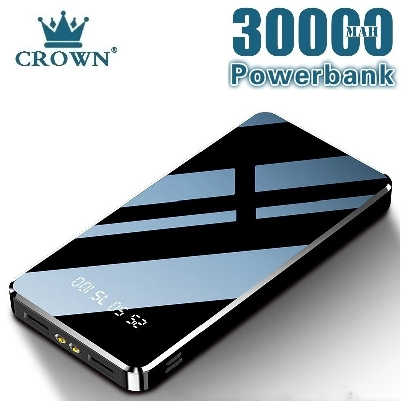 Горячая Power Bank 30000 мАч портативный аккумулятор для зарядки мА/ч портом USB Внешнее