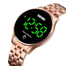 Sport Digital Watch SKMEI Brand Men's Watches Luxury Stainless Steel Men Wristwatch LED Light Display Electronic Watch Bracelet