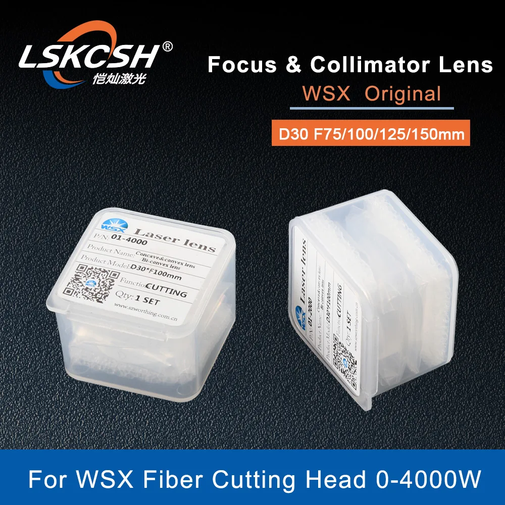 LSKCSH WSX волоконный лазерный фокус коллимационный объектив D30 F75 100 125 150 мм для
