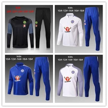 18, 19, 20, детский спортивный костюм «Челси», зимний тренировочный костюм «Челси», спортивный костюм «Челси», детский футбольный костюм из Джерси, рубашка на молнии, dhl