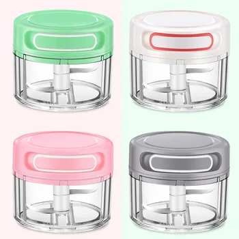 

1pc Garlic Masher Artifact Double-layer Manual Rope Garlic Grinders Mini Manual Meat Slicer Cutter Mixer Grinders Kitchen Tool