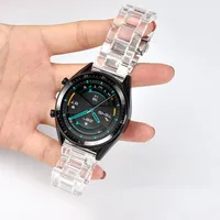 Horlogeband Voor Samsung Galaxy Horloge 46Mm Actieve 2 Voor Amazfit Bip Band 22Mm 20Mm Transparante Riem Voor huawei Horloge Gt 2e Correa