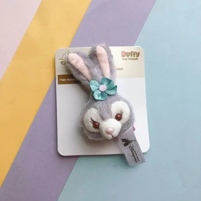 1 шт. милые Duffy stellalou Rabbit Мягкие плюшевые игрушки Аниме шпильки косплей девушки мультфильм заколки для волос бант аксессуары