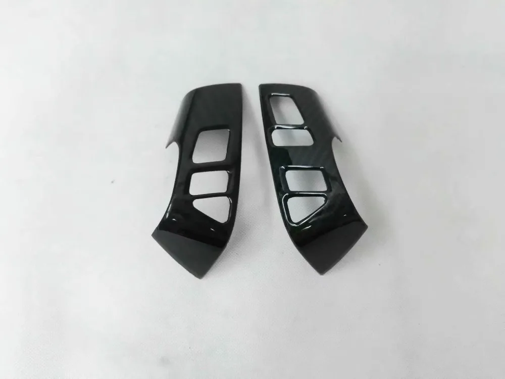 Углеродное волокно стиль/ABS Хром рулевого колеса автомобиля украшения крышка отделка рамка наклейка для Nissan Patrol