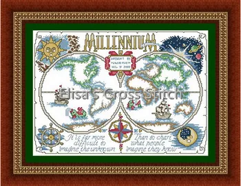 

JW043 Cross Stitch Kit Cross stich Kits Homfun Craft Cross Stich Painting Joy Sunday Christmas Decorations For Home Homefun Map