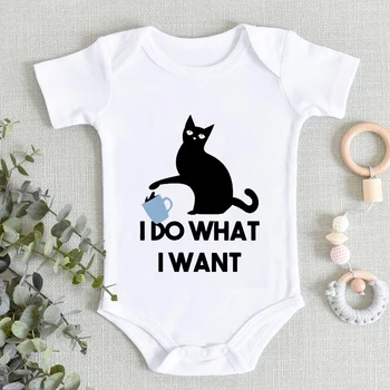 

Vintage Vogue Infant Jumpsuits Pretty Fashion Newborn Clothes Skeletons And Cats Trendy Onesie Baby Girl Ropa De Debe Niña