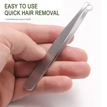 

2022NEW Eyebrow scissors nail face tweezers makeup tool scissors universal nose trimming tweezers stainless steel round head