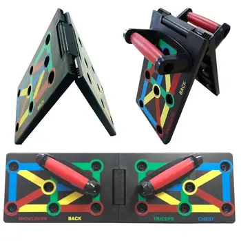 

Hot Sale Push Up Board with Instruction Print Body Building Fitness Exercise Tools Men Women Push-up Stands For Gym Body Trainin